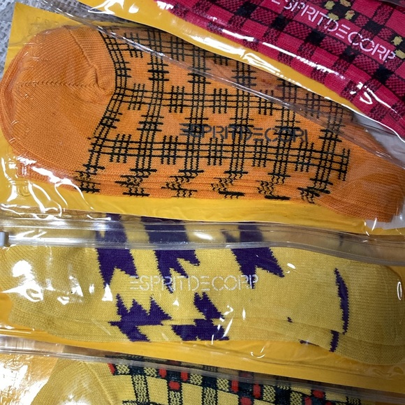 NWT ESPRIT vintage 80s socks 5 pairs one price $60 original ESPRIT PACKAGE - Picture 4 of 13